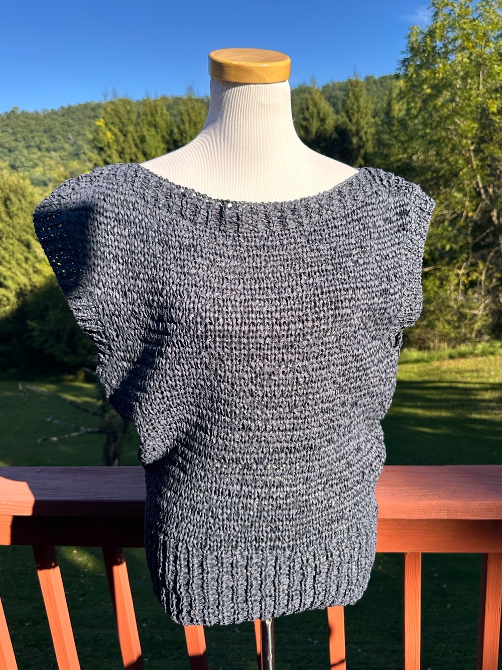 Brochu Walker Noah Boatneck Sleeveless Sweater Top